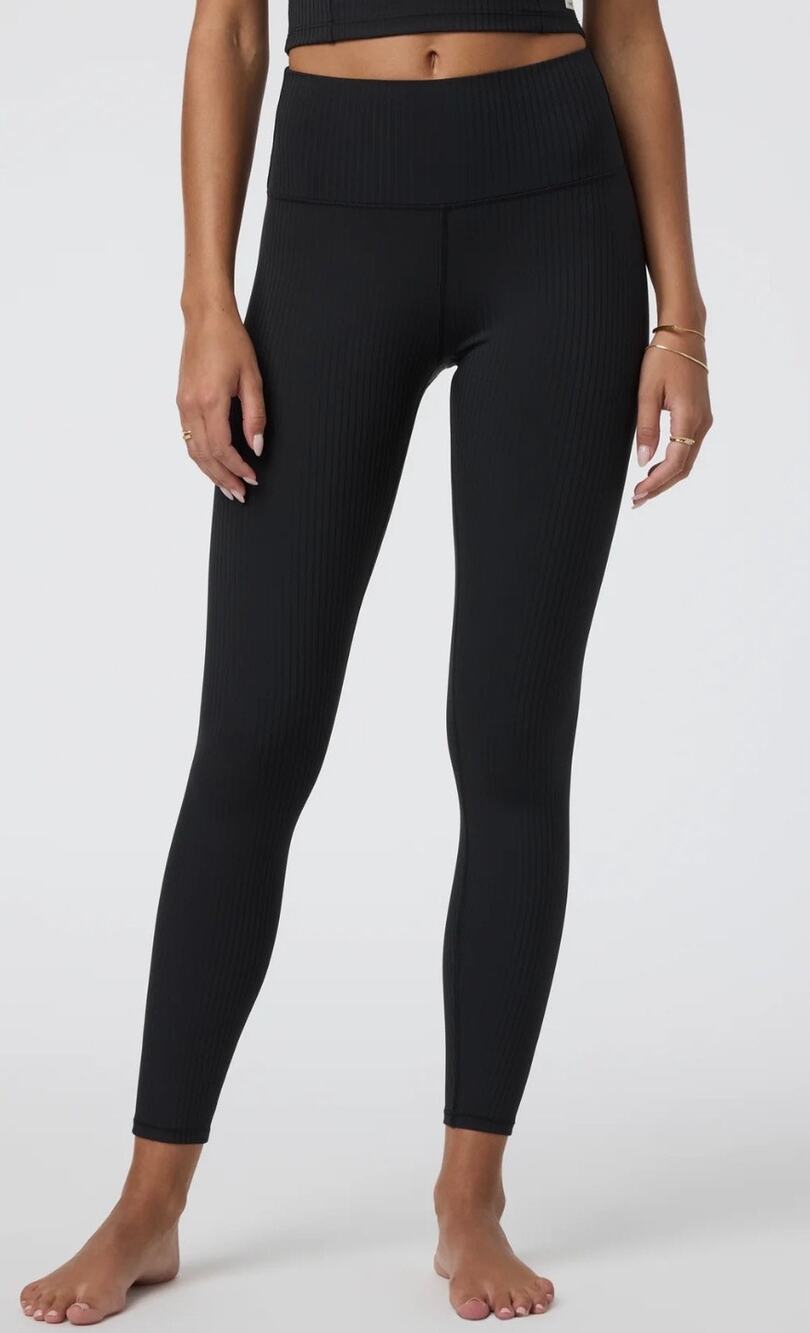 Vuori Inversion Rib Legging High Rise Black Women's S New